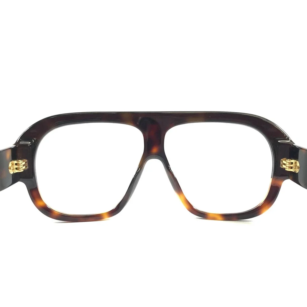 Alfred Kerbs Eyeglasses Frames NAMA BKHV Black Havana Oversized Thick 58-10-140